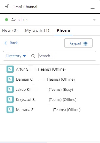 Consult with Microsoft Teams Contact Directory Users