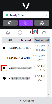 ContactPad voicemail