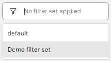 Apply filter set