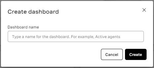 Create dashboard