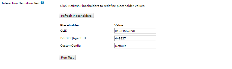 Populate placeholders