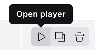 Open player icon